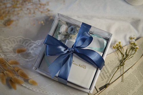 好日花藝 伴娘禮盒 / 玫瑰手腕花 – 925銀珍珠系列飾品