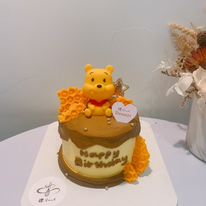 小熊維尼主題蛋糕 公仔蛋糕 客製化蛋糕 生日蛋糕 鑠甜點 紀念日 - 蛋糕/甜點 - 新鮮食材 