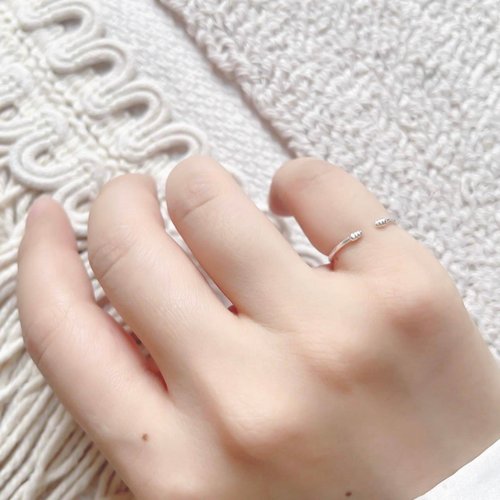 喜羊羊happy sheep jewelry 繩索設計925純銀戒指 可調式戒指
