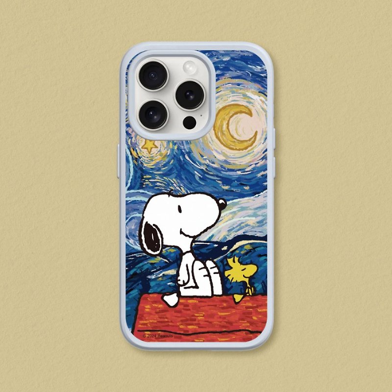 SolidSuit mobile phone case∣Snoopy X Top Art Master/Starry Night-Straight - Phone Cases - Plastic Multicolor