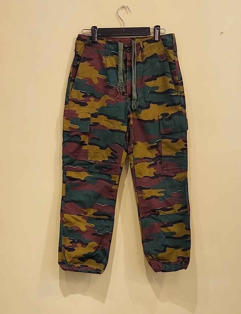 比利時公發Belgian Army M90 Jigsaw Camo迷彩軍用長褲B款 - 男長褲/休閒褲 - 棉．麻 