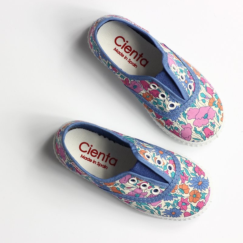 西班牙國民帆布鞋 CIENTA 55076 90淺藍色 幼童、小童尺寸 - 童裝鞋 - 棉．麻 藍色