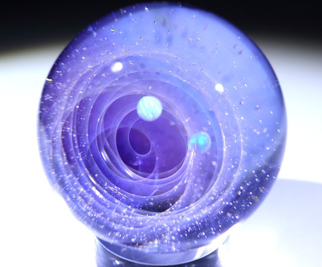 +α 宇宙ガラス マーブル マーブルオーブ🪐 約5センチの作品の中に壮大な宇宙が広がります