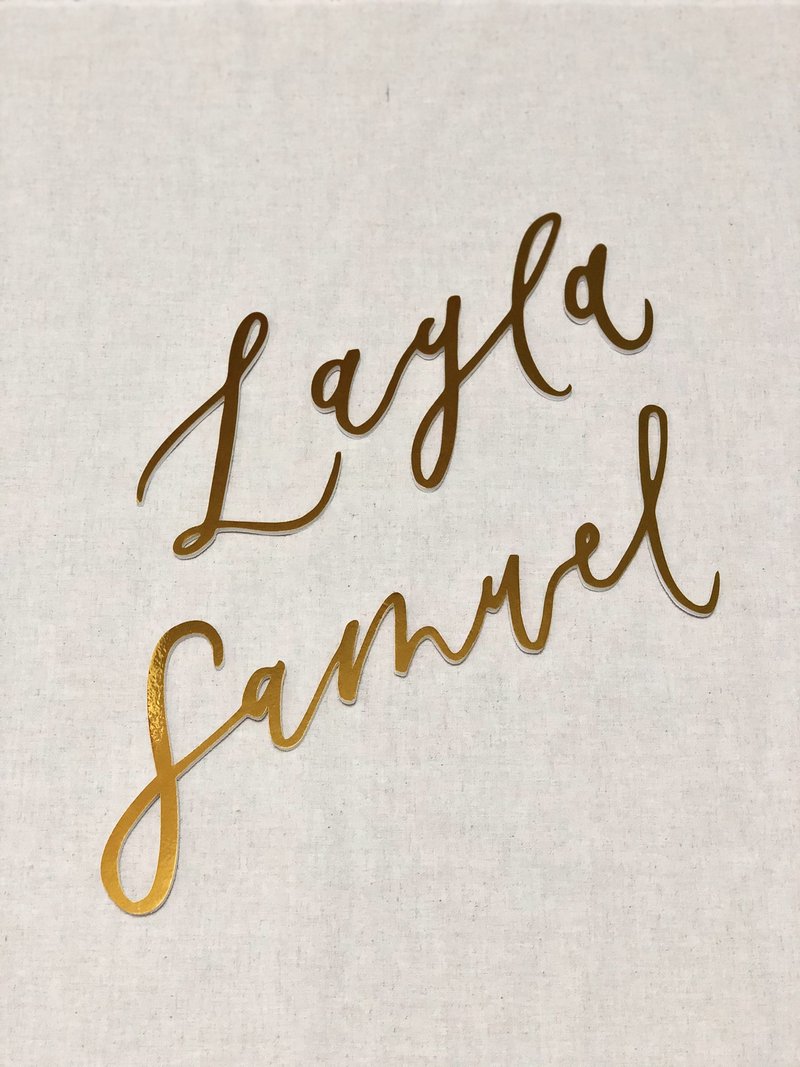 【客製化】手寫體婚禮立體字/婚禮背板 (英文) 玄手寫｜Shan Lettering｜壁貼/牆壁裝飾人氣榜 - Pinkoi