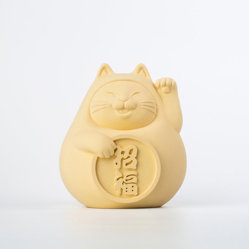 [The first choice for birthday gifts] Fat Fat Lucky Cat Lucky Yellow - น้ำหอม - ปูน สีเหลือง