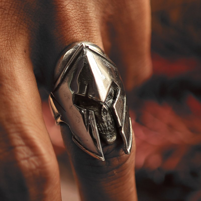 Spartan ring for men made of sterling silver 925 viking style - General Rings - Sterling Silver Silver