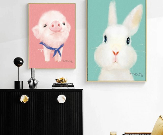 かわいい動物 絵画 動物シリーズ カラー ショップ Lifedecor ポスター 絵 Pinkoi