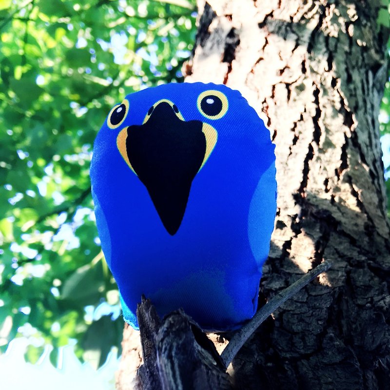 DIY手作鸚鵡 ∣ 紫藍金剛 Macaw ‧ 紙鎮手作材料包 - 其他 - 其他材質 藍色