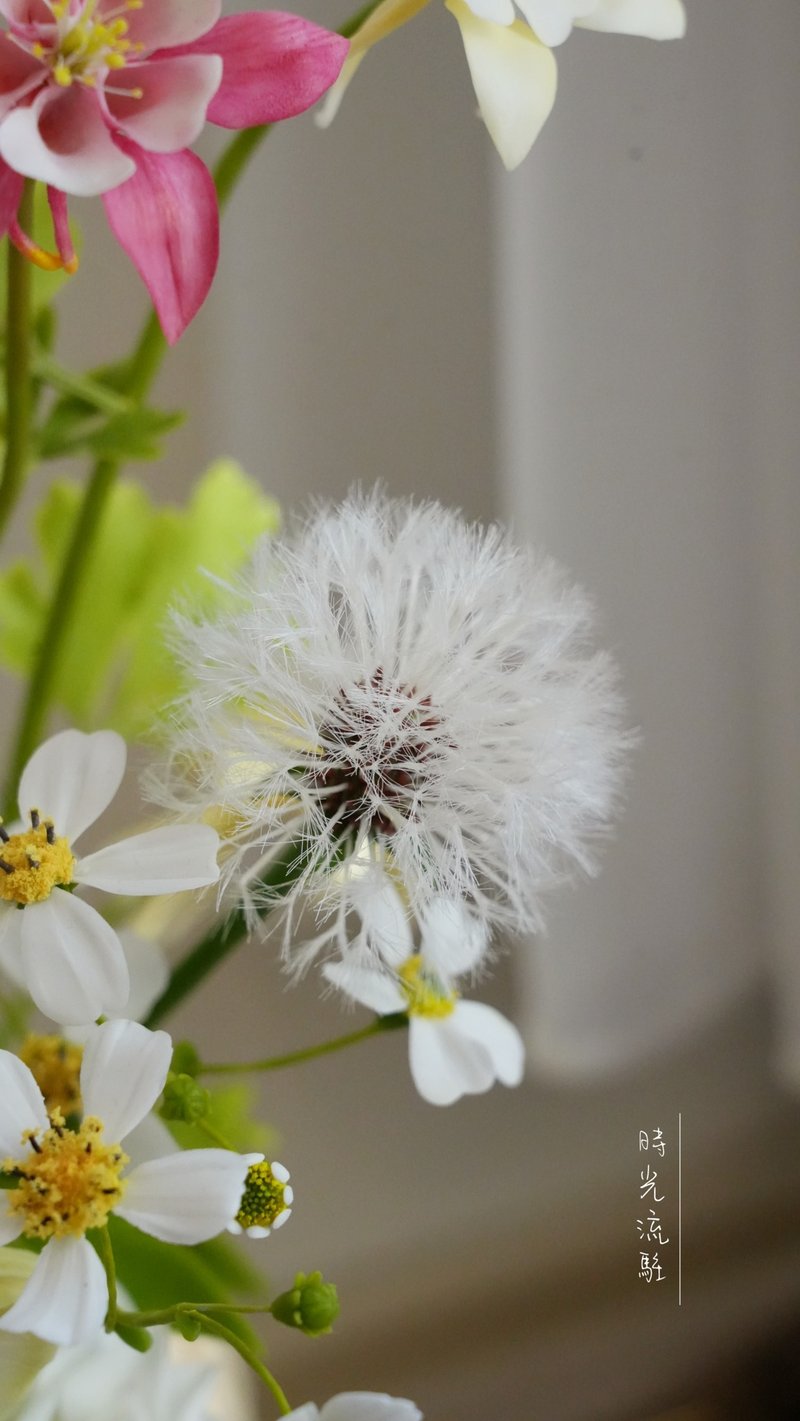 Dandelion single class course on making white blooming dandelions - Plants & Floral Arrangement - Silk 