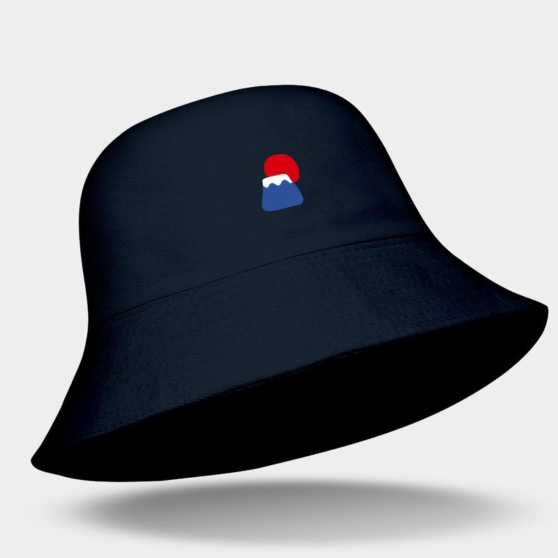 【4色展開】富士山 Fujisan コットンバケットハット 007 - 帽子 - コットン・麻 ブラック