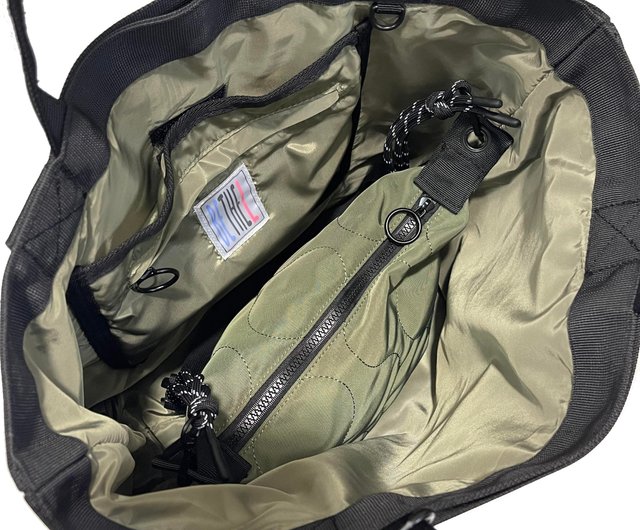 ハンドメイド ストラップ 2-in-1 トートバッグ - ショップ