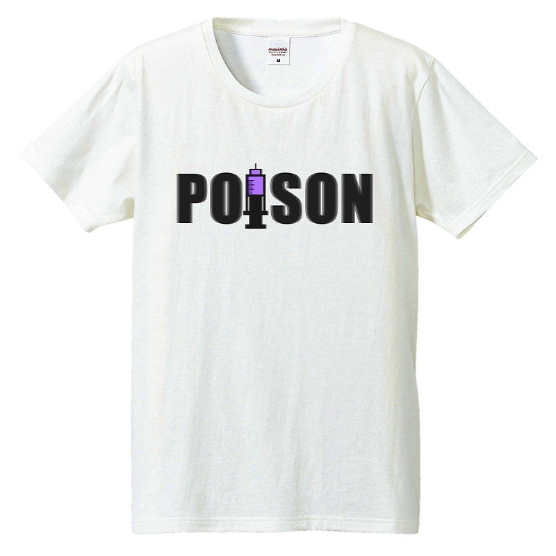 T-shirt / POISON - เสื้อยืดผู้ชาย - ผ้าฝ้าย/ผ้าลินิน ขาว