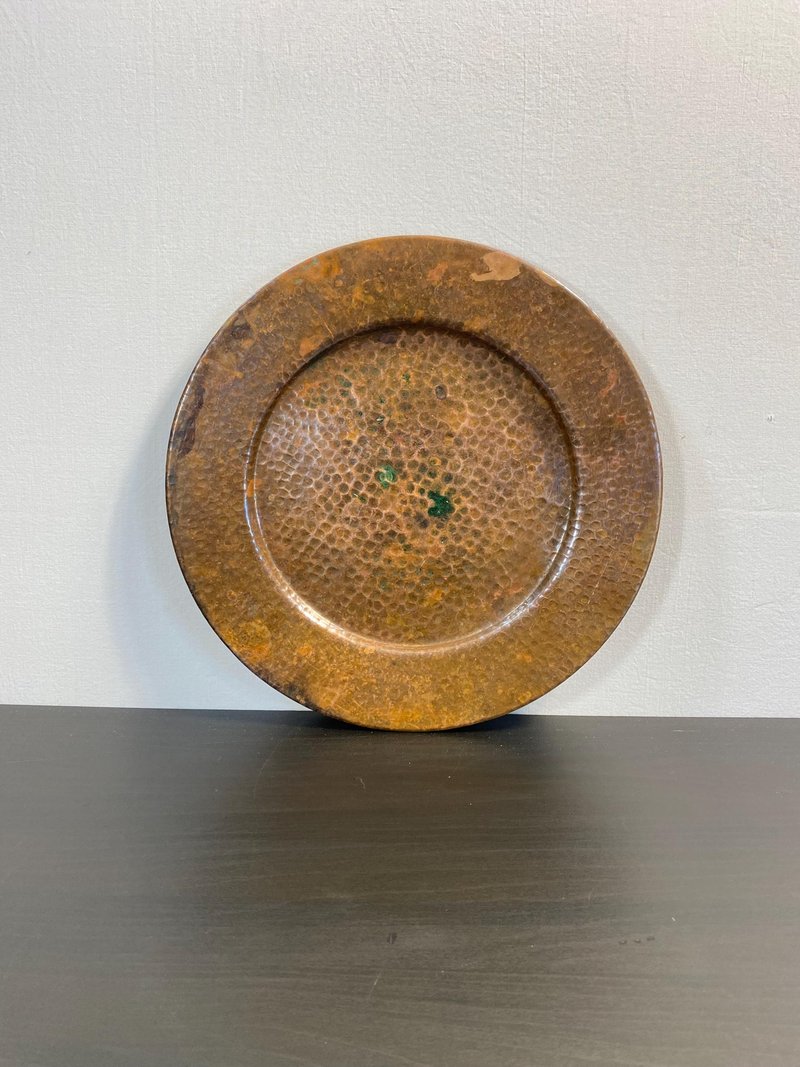 Vintage Hammered Copper Bowl, Round Decorative Dish, Hand-Engraved Dish, Vessel - อื่นๆ - ทองแดงทองเหลือง 