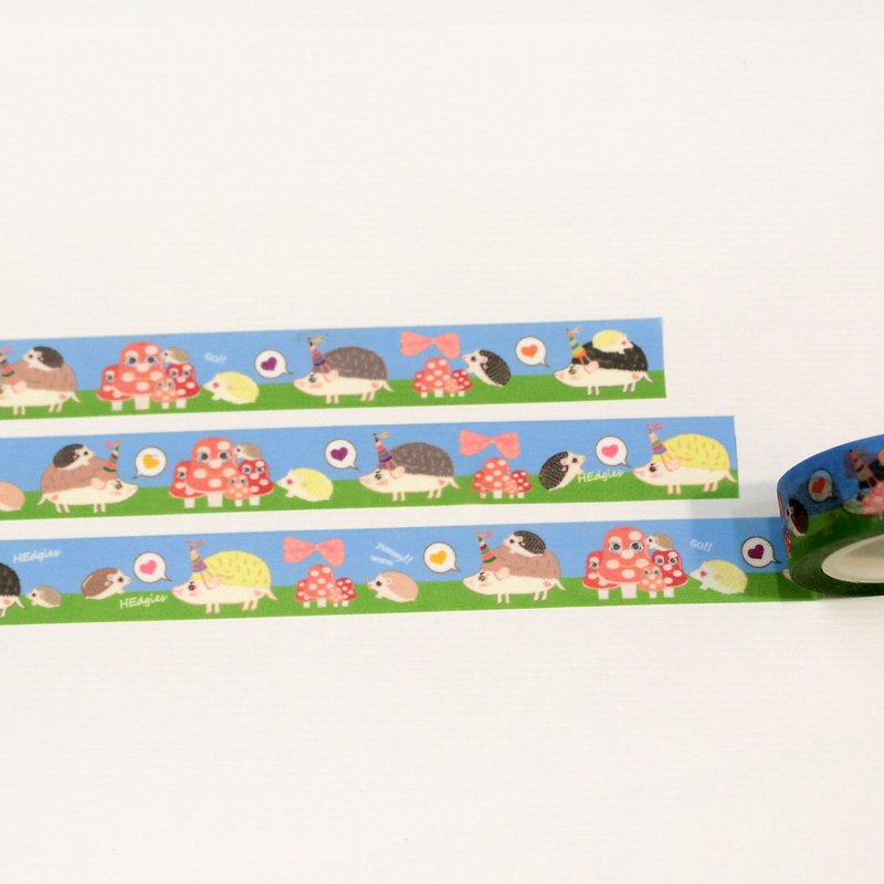 ＜Hedgie's happy trip＞ Masking tape - Washi Tape - Paper 