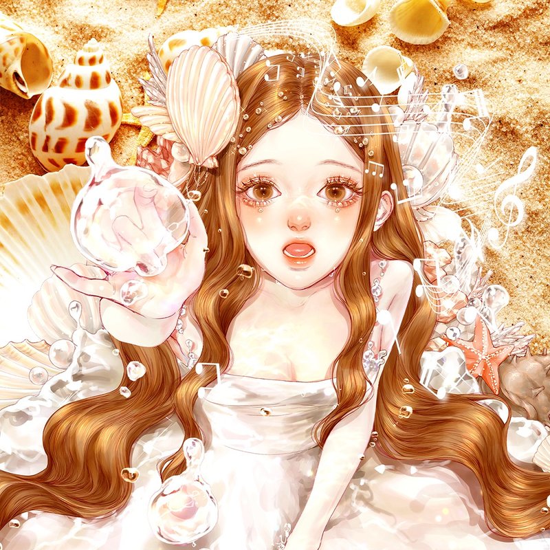 sea fairy (6Color) - สติกเกอร์ - กระดาษ หลากหลายสี