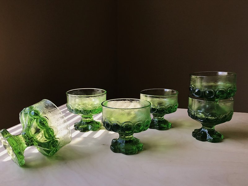 エイリアングリーン/デザートカップアイスクリームカップ - グラス・コップ - ガラス グリーン