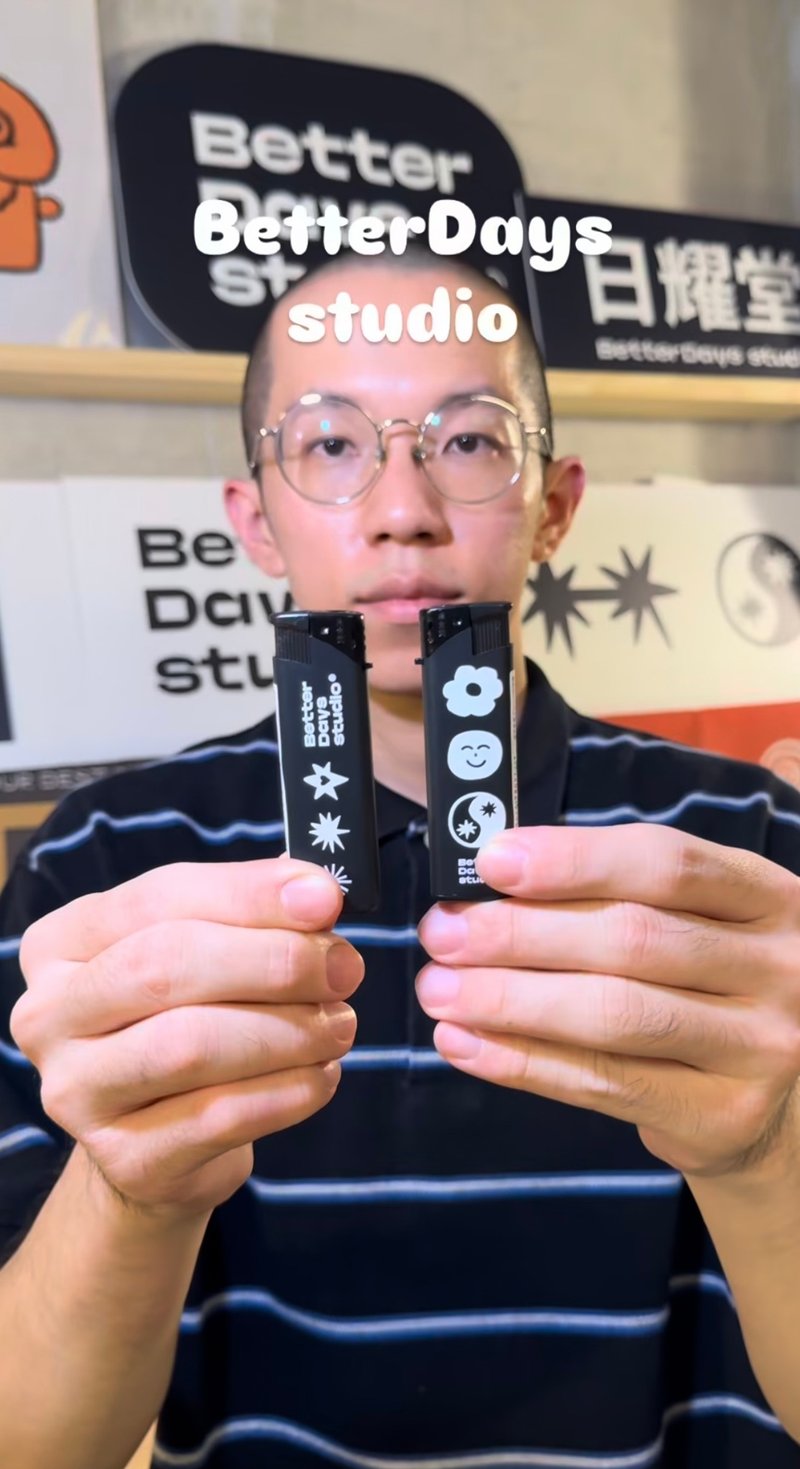 [Riyōdō] Extra-Strong Straight Jet Lighter, Refillable - เทียน/เชิงเทียน - พลาสติก สีดำ