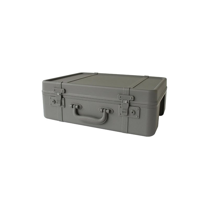 [Hachiman Kasei] TRUNKSTORY retro-shaped luggage storage box S gray - กล่องเก็บของ - พลาสติก สีเทา