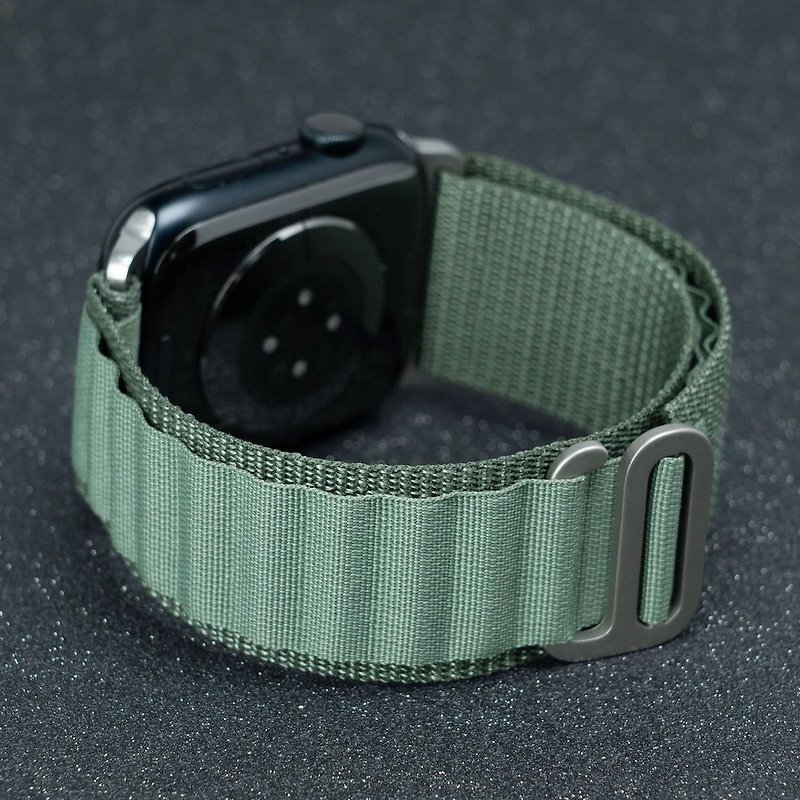 Torrii Apple Watch ストラップ SOLAR ナイロン シリーズ 42/44/45/49mm -グリーン - 腕時計ベルト - ナイロン グリーン