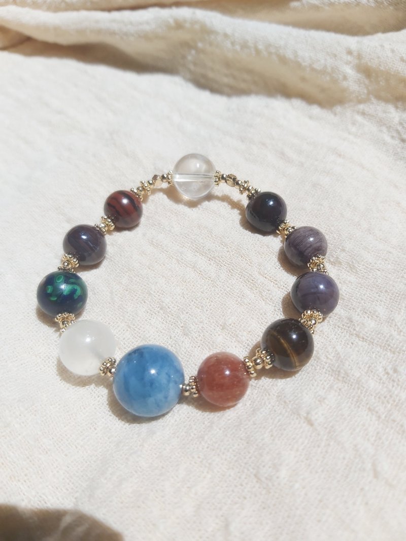 【Galaxy】Natural crystal design bracelet - Bracelets - Gemstone 