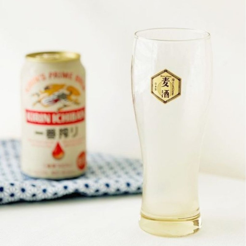 [Exchange Gift] Gold Amber Water Ripple Beer Glass/Water Glass - แก้วไวน์ - แก้ว สีใส