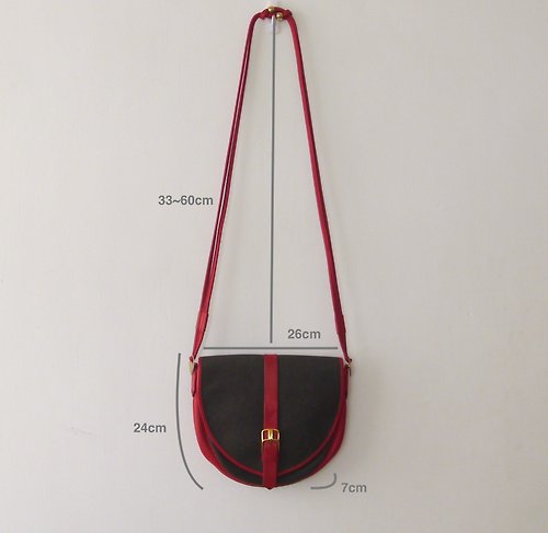 LV genuine leather plus pvc classic old flower saddle bag made in france  rare antique bag retro - Shop 1j-studio Handbags & Totes - Pinkoi