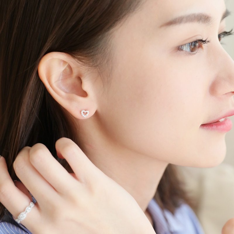 出遊穿搭 京華鑽石 鑽石耳環 18K 共0.20克拉 輕珠寶 交心 - 耳環/耳夾/耳骨夾 - 鑽石 