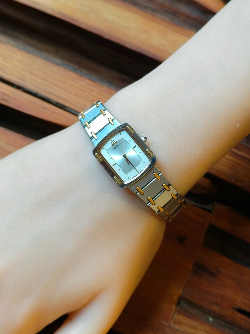 SEIKO成立頂級 CREDOR貴朵品牌 鋼+18k 石英錶 - 女錶 - 其他材質 銀色