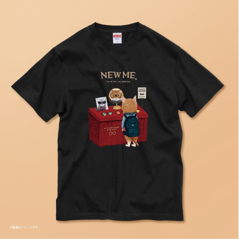 NEW ME /コットンTシャツ - 女 T 恤 - 棉．麻 白色