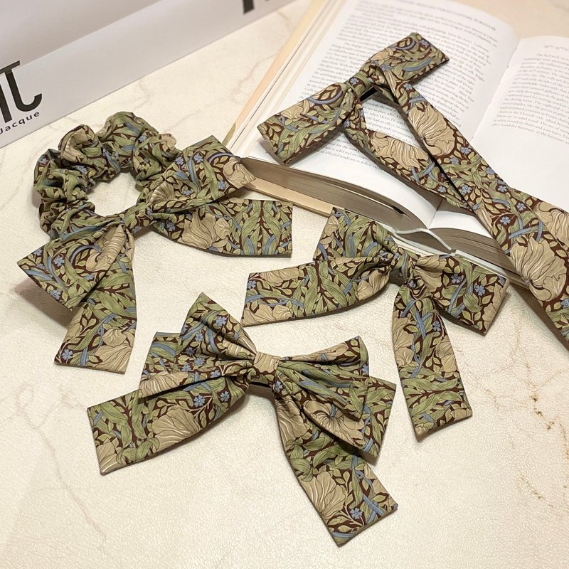 【紅屋的秘寶-紫蘩蔞之章】現貨/WilliamMorris/威廉莫里斯/髮飾 - 髮圈/髮夾 - 其他材質 綠色