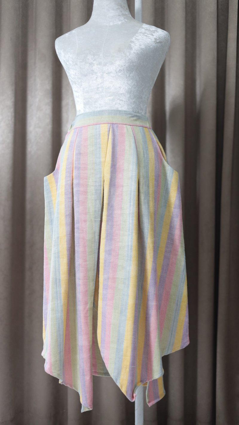 Loom & Leaf - Artisanal Drift Skirt - 裙子/長裙 - 棉．麻 粉紅色