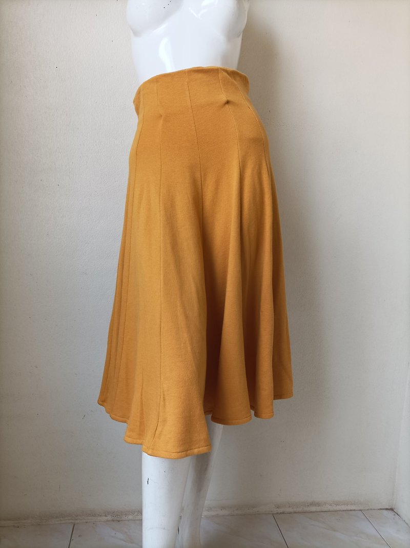 Norma Kamali Vintage 80s Mini Skirt / A Skirt Designer Skirt Small - Skirts - Cotton & Hemp 