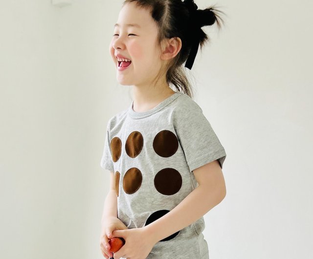 ポルカドット グレー Tシャツ/Tシャツ トップス 子供服 - ショップ