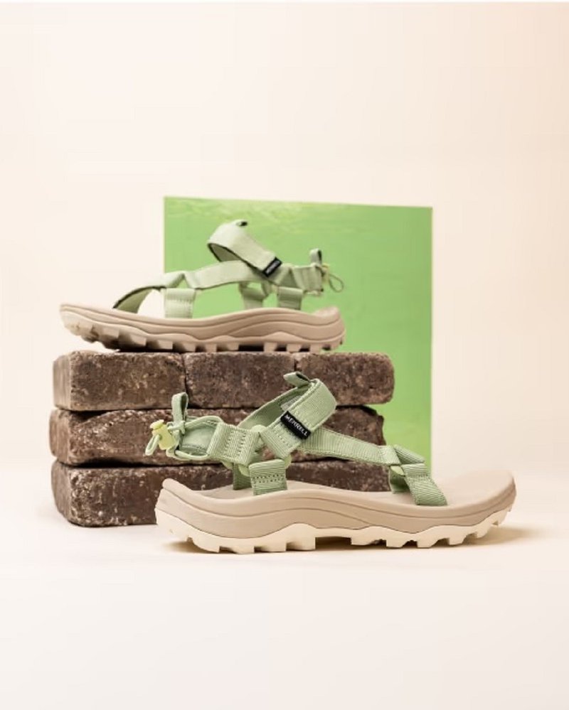 MERRELL SPEED FUSION WEB SPORT厚底水陸兩棲涼鞋 女鞋-綠色 - 涼鞋 - 其他材質 