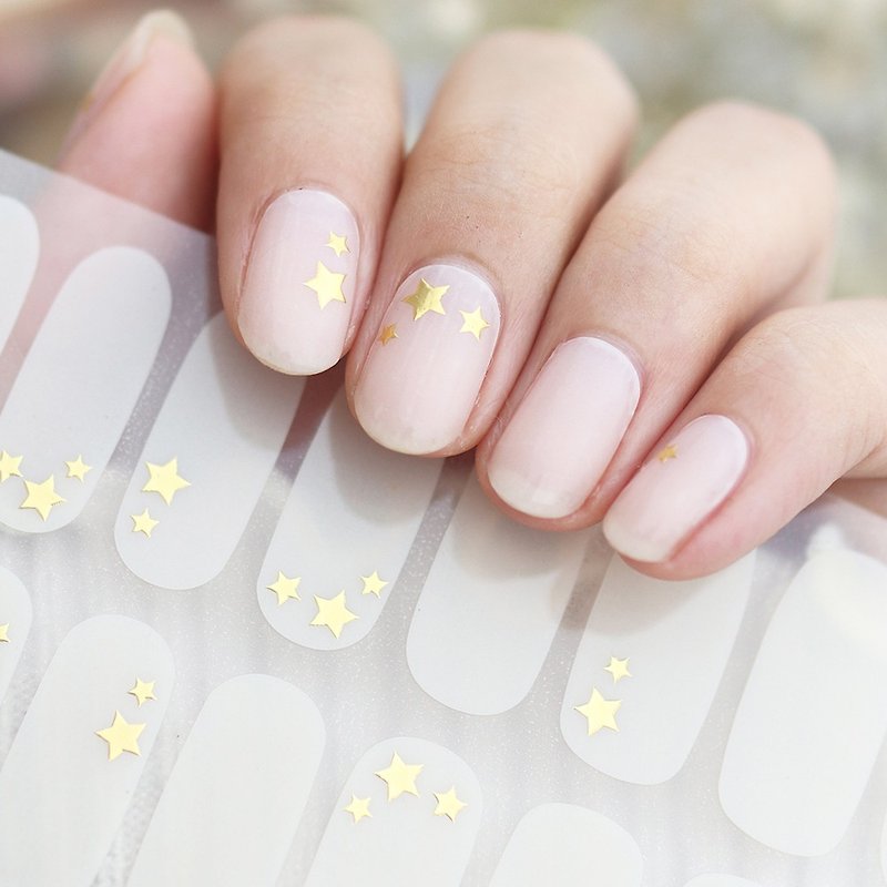 【Lunacaca Gel Nail Sticker】C00945 Looking up at the stars is easy to use | does not hurt real nails - ยาทาเล็บ - พลาสติก 
