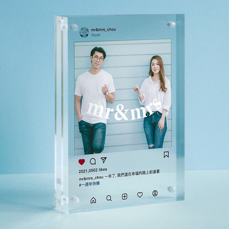 Personalized Instagram Acrylic with Your Photo  Gift for Girlfriend boyfriend