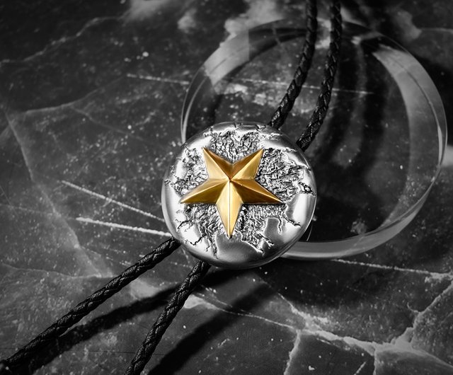 American Texas Five-pointed Star Bolo Tie, American Western Cowboy