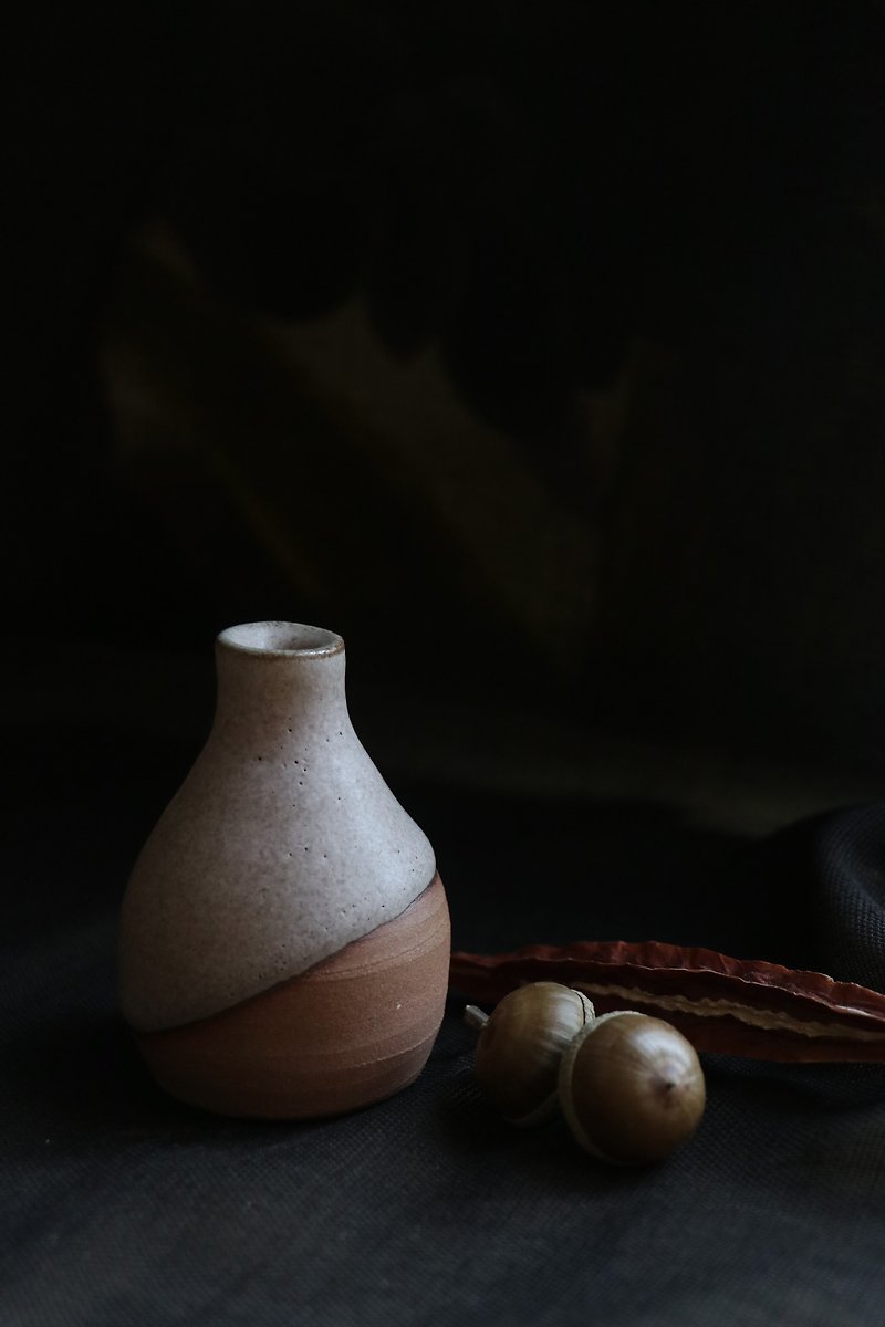 Pottery Pottery & Ceramics Khaki - #6 Handmade pottery small vase