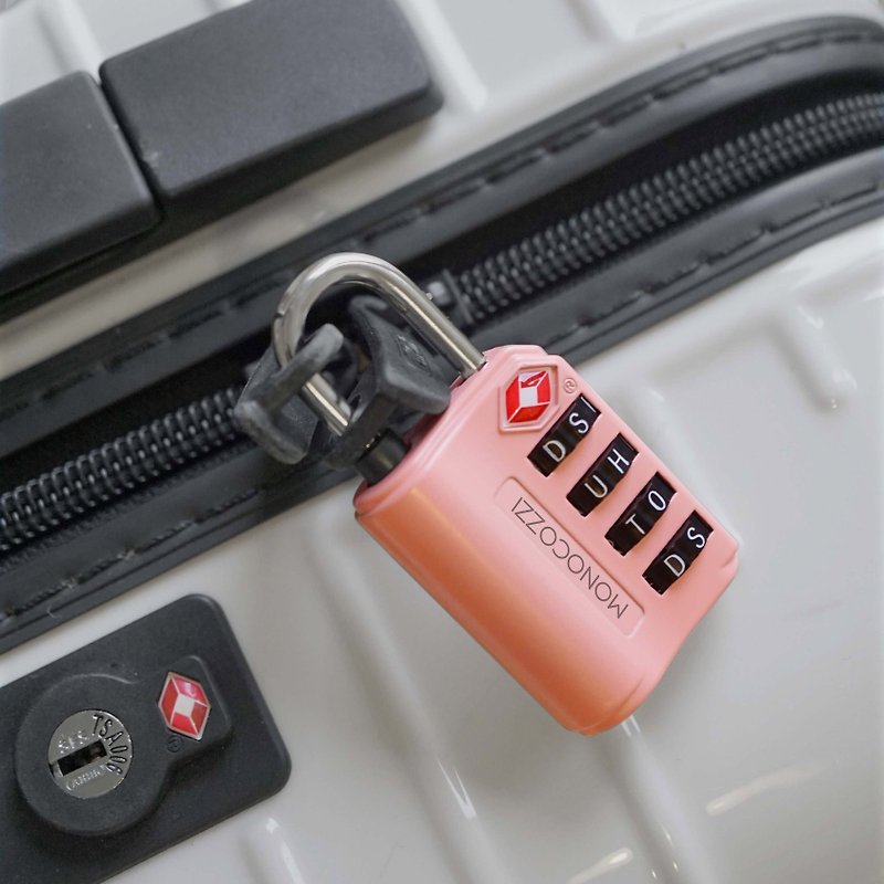  Bon Voyage | TSA Letter Luggage Lock - Coral - Other - Other Metals 