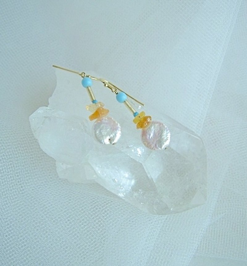 Composition earrings 8 - Earrings & Clip-ons - Gemstone Pink