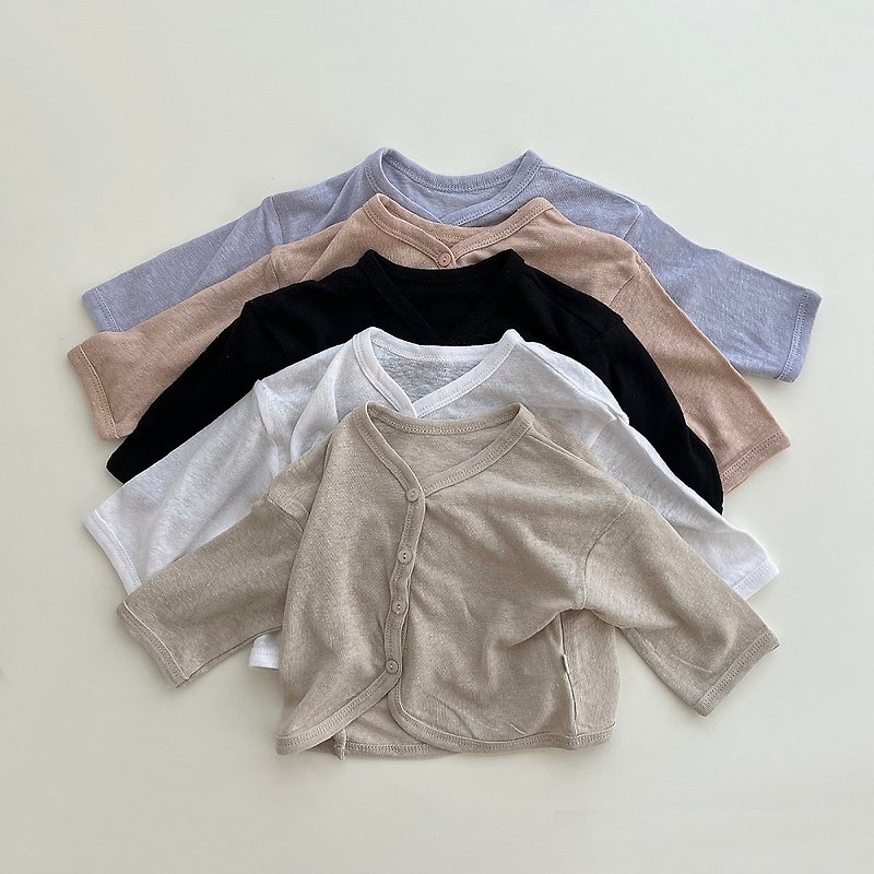 South Korea's summer breathable cotton and Linen material light jacket•Summer Cardigan• - เสื้อโค้ด - ผ้าฝ้าย/ผ้าลินิน 