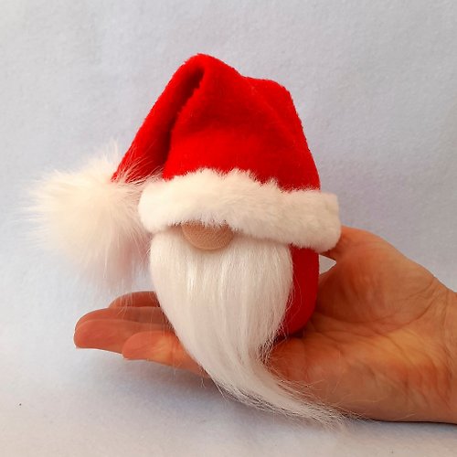 GnomesByEkaterina Christmas Gnome Plush, Mini Gnome Tier Tray Christmas Decorations, Santa Gnome,