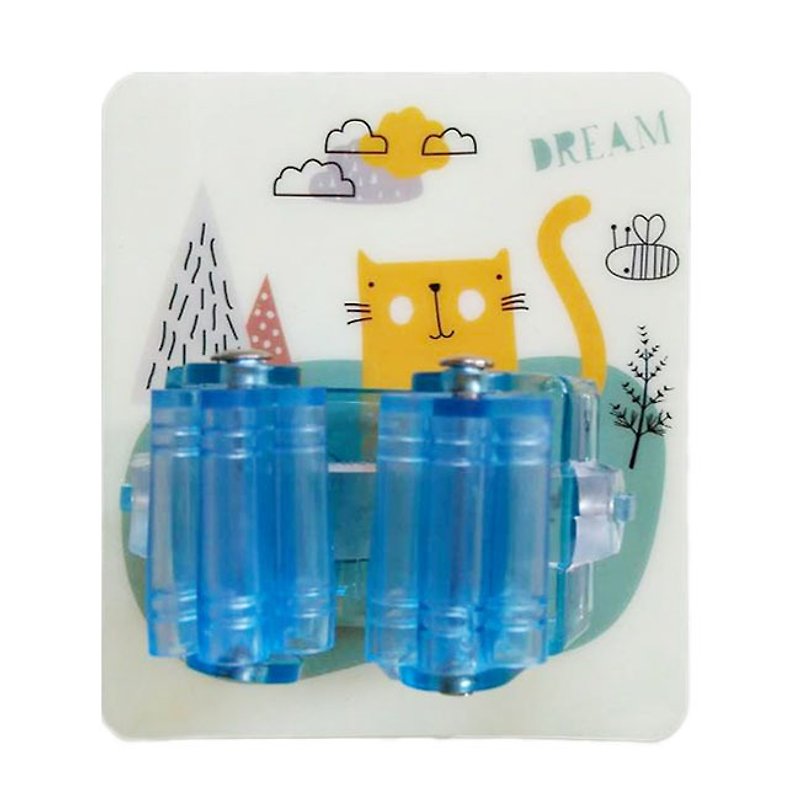 【BEAR BOY]シームレスな魔法のモップクリップ - 猫（青） - 収納用品 - プラスチック 