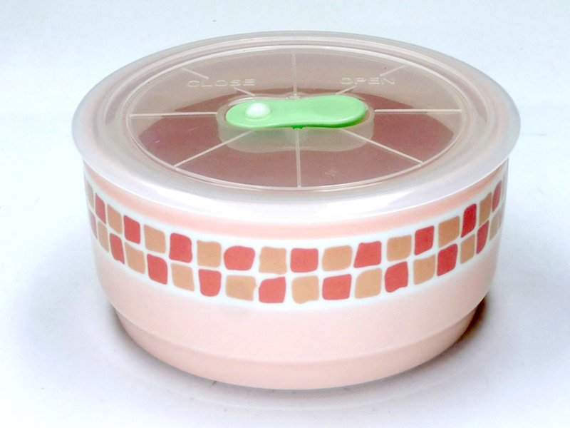 Mosaic series - fresh-keeping bowl/sealed jar/lunch box (pink tender)