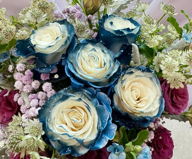 Valentine's Day Bouquet] Imported Starry Rose Bouquet Starry Night