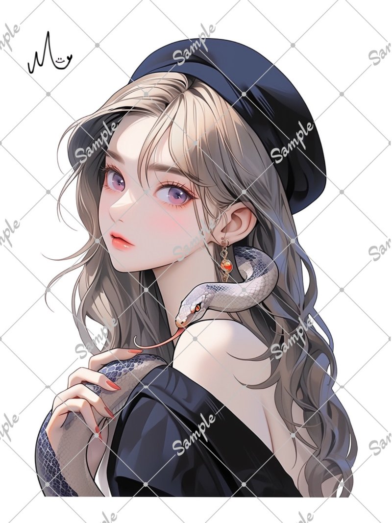 オリジナル人物ステッカー - 貼紙 - 紙 