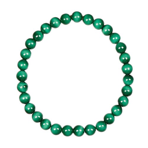 正佳珠寶 Gemsrich Jewelry 【正佳珠寶】孔雀石 頂級貓眼孔雀石 5.8-6.2mm 貓眼孔雀石手珠