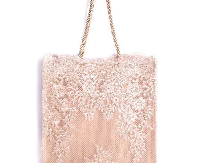 Tote bag deals rose gold