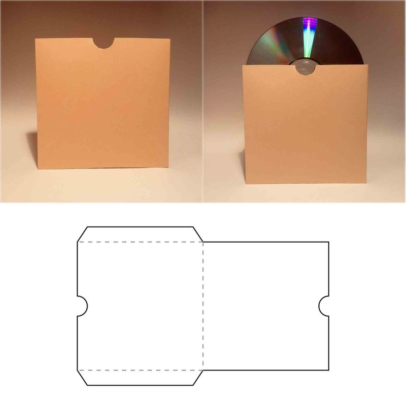 CD case template, DVD case, cd envelope, dvd envelope, cd box, dvd box, 8.5x11 - 圖文模板設計 - 其他材質 