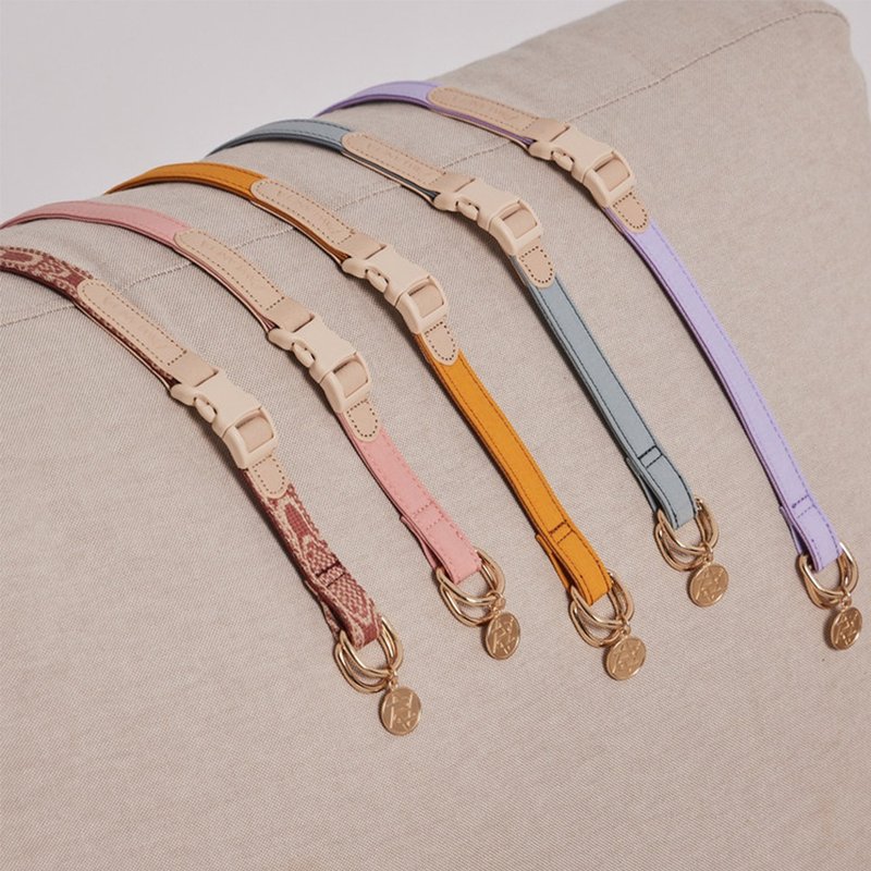 【Pawlaneta】Vivid multi-color adjustment collar five colors - Collars & Leashes - Other Materials 